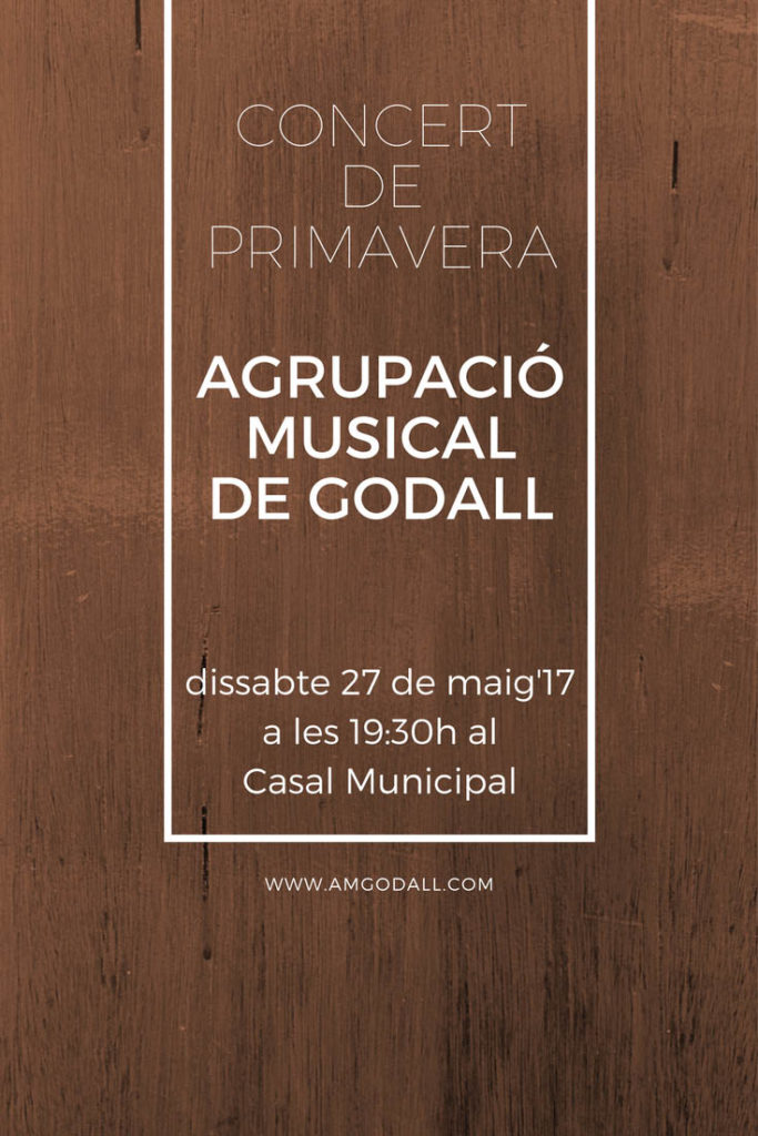 cartell Concert Primavera 2017